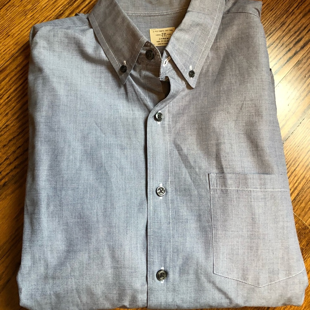 J Crew men’s dress shirt blue